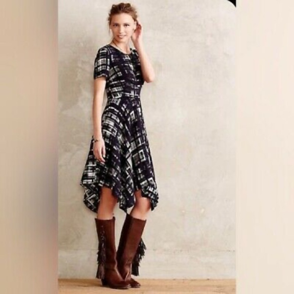 Corey Lynn Calter Painted Plaid Dress